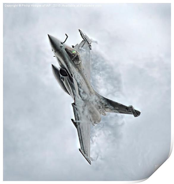 Dassault Rafale M (3)   Print by Philip Hodges aFIAP ,