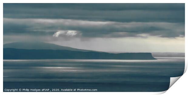 Islay from Kintyre Lighthouse Print by Philip Hodges aFIAP ,