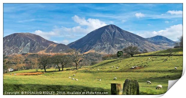 "Sunny day across the Lake District" Print by ROS RIDLEY