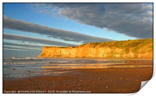 "Sunset across Huntcliff 2" Print by ROS RIDLEY