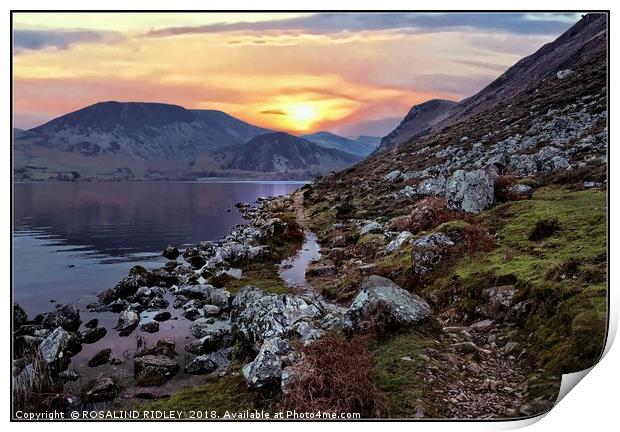 "Colourful Ennerdale" Print by ROS RIDLEY