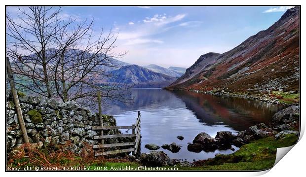 "Blue skies at Ennerdale" Print by ROS RIDLEY