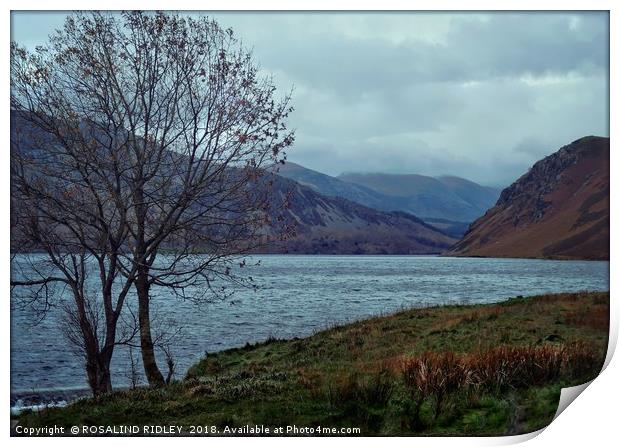 "Storm clouds at Ennerdale Water" Print by ROS RIDLEY