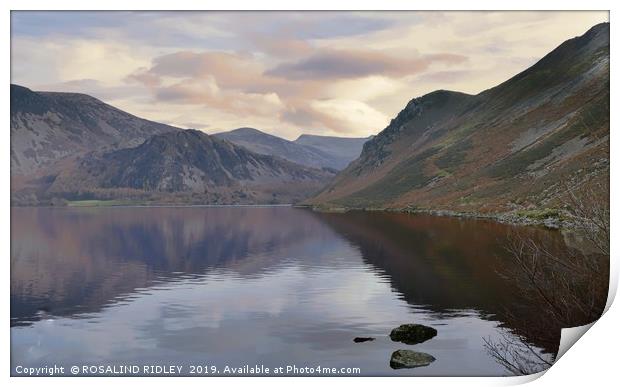 "Misty pastel morning at Ennerdale" Print by ROS RIDLEY