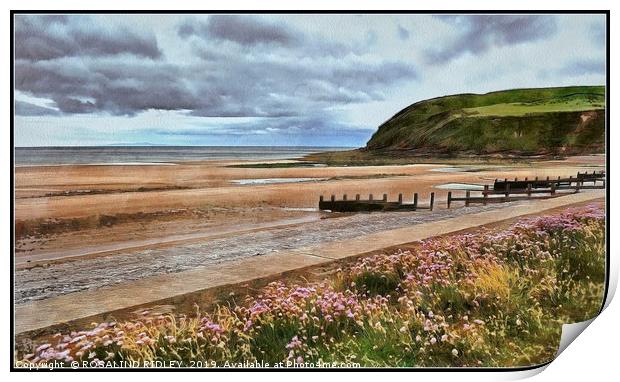"Stormy skies at St.Bees" Print by ROS RIDLEY