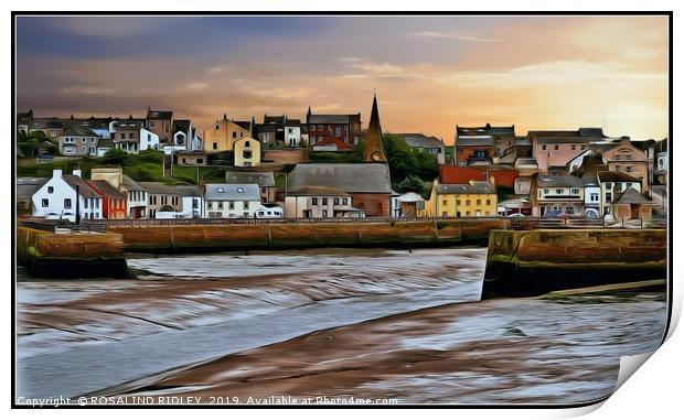"Tide's out at Maryport" Print by ROS RIDLEY