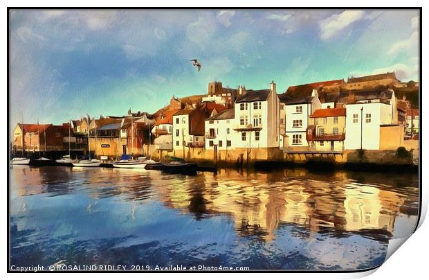 "Whitby Harbour" Print by ROS RIDLEY