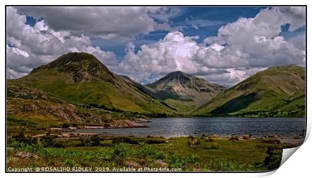 "Clouds over Wastwater" Print by ROS RIDLEY