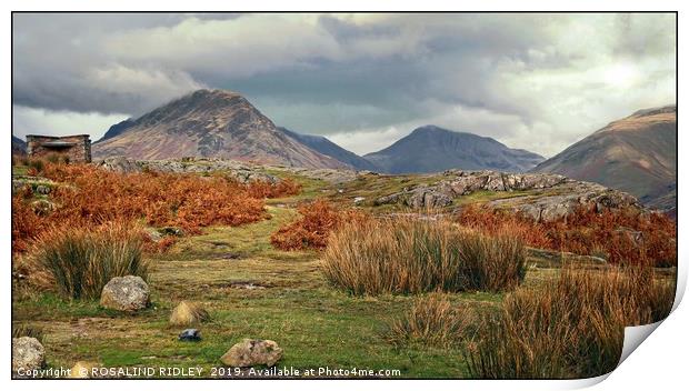 "Storm clouds at Wasdale" Print by ROS RIDLEY