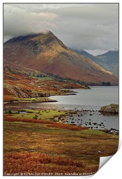 "Portrait over Wastwater" Print by ROS RIDLEY