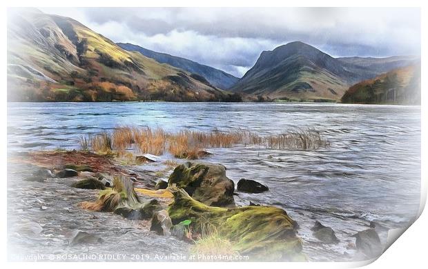 "Painterly Buttermere" Print by ROS RIDLEY