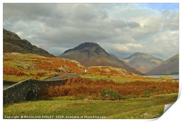 "The mountains at Wastwater " Print by ROS RIDLEY
