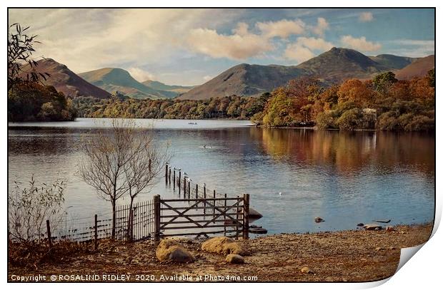 "Remembering Derwentwater" Print by ROS RIDLEY
