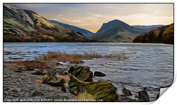 ""Digital Buttermere" Print by ROS RIDLEY