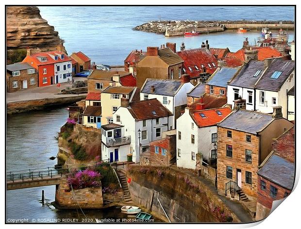 "Digital Staithes" Print by ROS RIDLEY