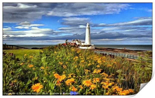 "Digital St.Mary's" Print by ROS RIDLEY