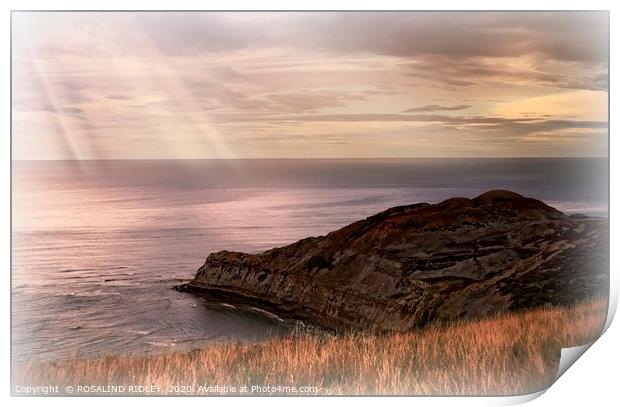 "Rays across the rocks " Print by ROS RIDLEY