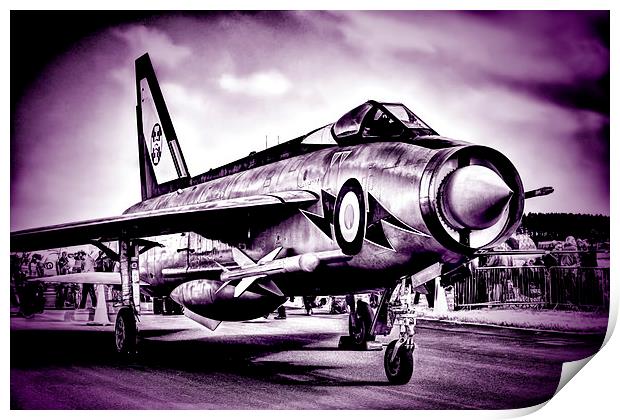 ENGLISH ELECTRIC "LIGHTNING"  Print by paul willats