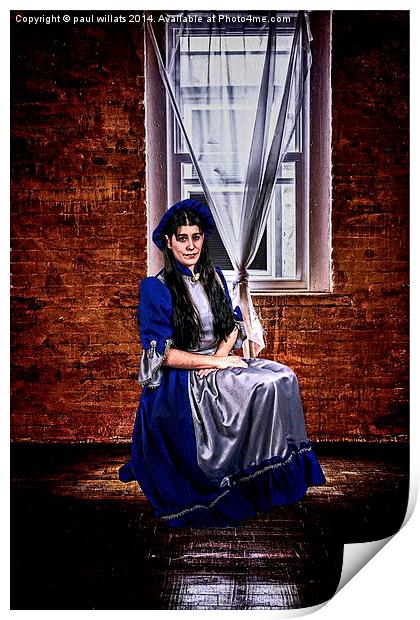  VICTORIAN WOMAN Print by paul willats
