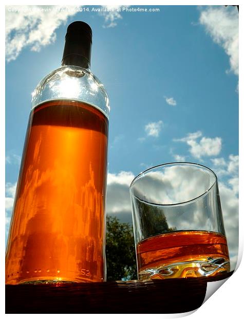  Whisky in the sun Print by Kevin McAdam