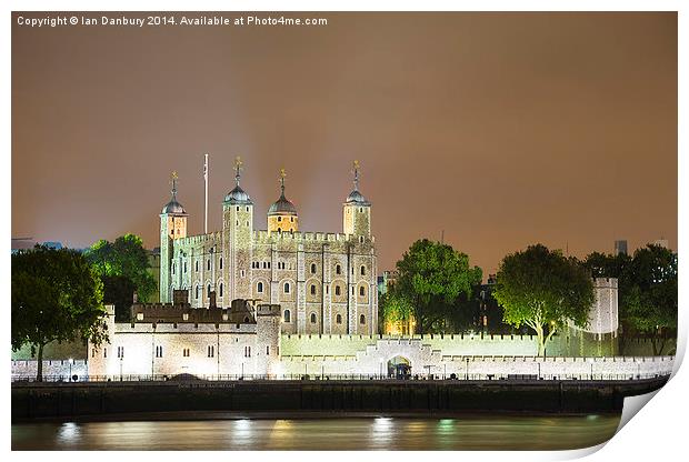  The Tower of London Print by Ian Danbury