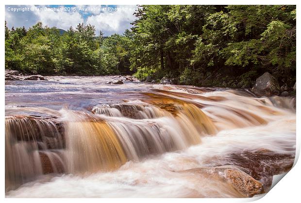  White Mountains Water Print by Ian Danbury