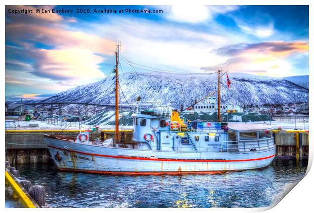 Tromso Fishing Boat Print by Ian Danbury