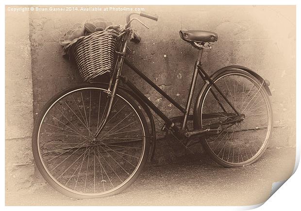  Antique Bicycle Print by Brian Garner