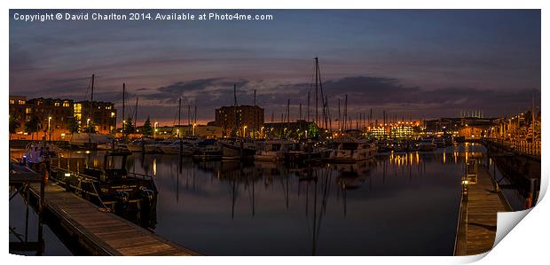  Hull Marina Print by David Charlton