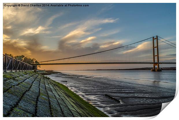 Humber Sunset  Print by David Charlton