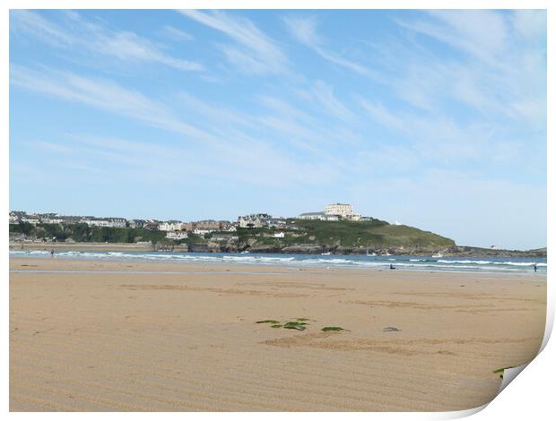 Ripple Marked Sand at Newquay Print by John Bridge