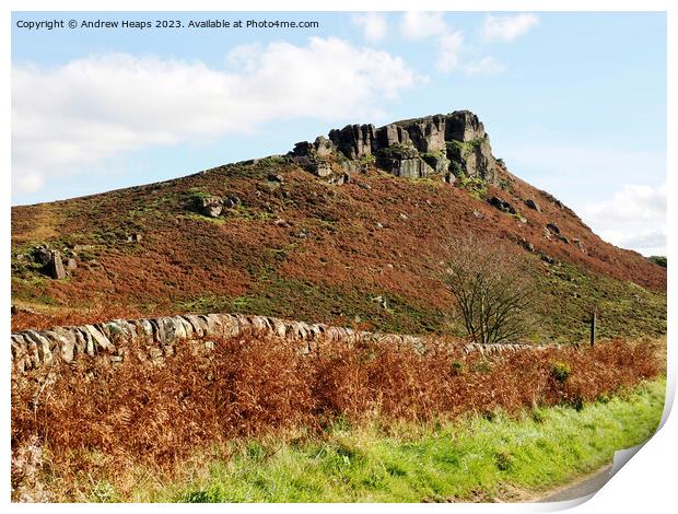The Roaches rocks Print by Andrew Heaps