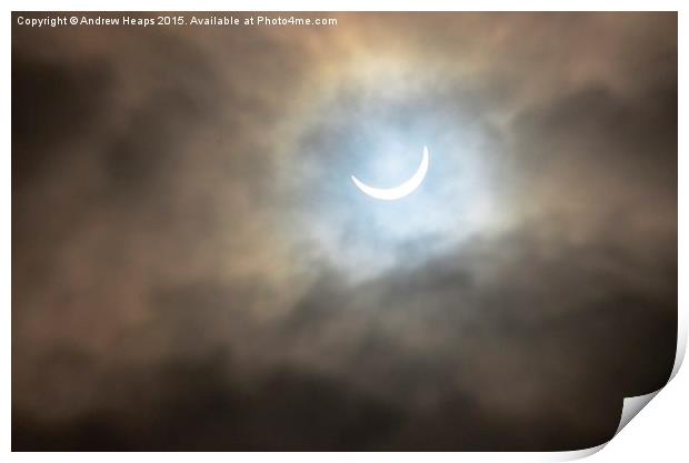  Uk Eclipse  Print by Andrew Heaps