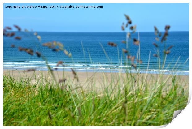 Tranquil Beach scene Print by Andrew Heaps
