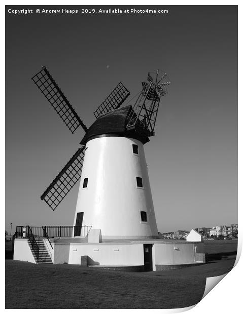 Windmill at Lytham. Print by Andrew Heaps