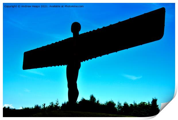 Majestic Angel of the North Print by Andrew Heaps