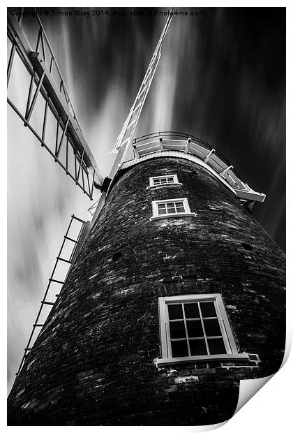  Windmill of my Mind Print by Simon Gray