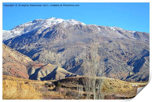 Outdoor mountain Print by Ali asghar Mazinanian