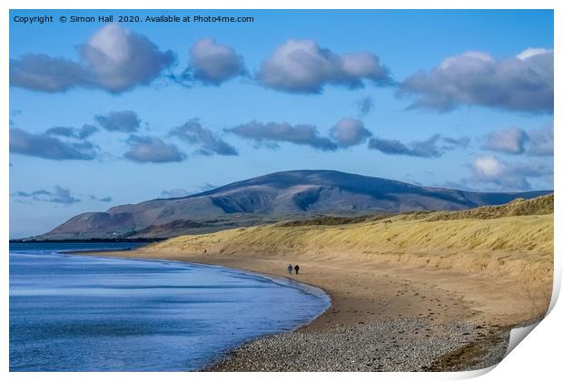 Black Combe from Sandscale. Print by Simon Hall