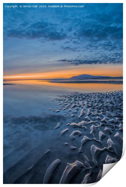 Walney Island Sunset. Print by Simon Hall