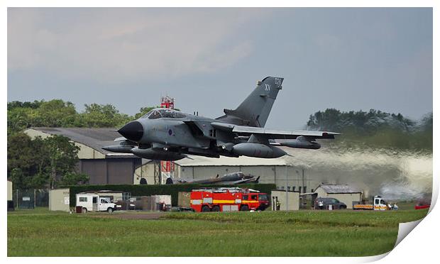  RAF Tornado GR4 gets airborne at RIAT 2012 Print by Philip Catleugh