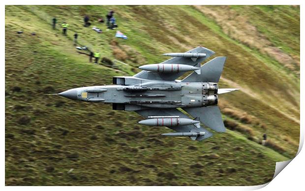 Tornado GR4 in the Mach Loop Wales Print by Philip Catleugh