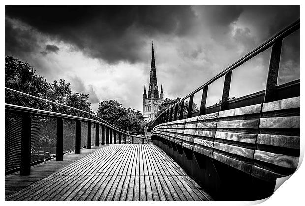  Norwich Cathedral Print by Paul Sharp