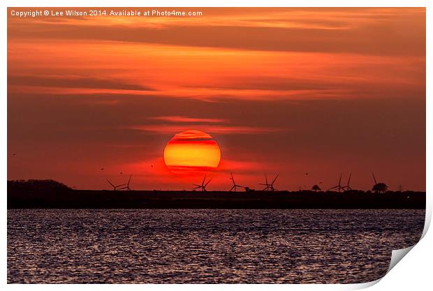  Ball of Fire Print by Lee Wilson