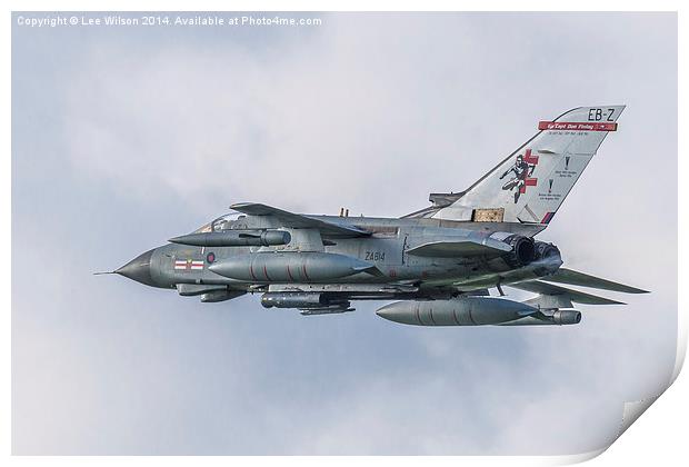 Royal Air Force Tornado GR4 ZA614 41 Squadron Print by Lee Wilson