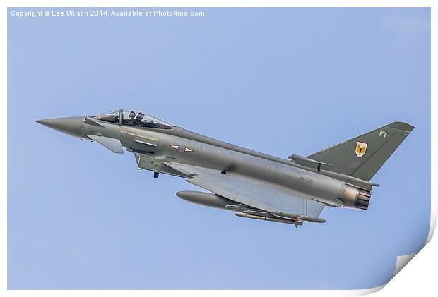  Royal Air Force Typhoon of N01 Squadron  Print by Lee Wilson