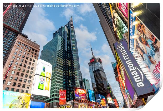 Times Square, Manhattan, New York Print by The Tog