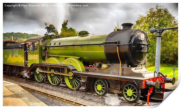  Steam Train Print by Alan Simpson