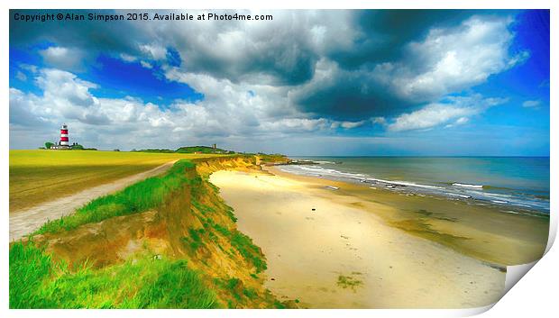  Happisburgh Beach Print by Alan Simpson