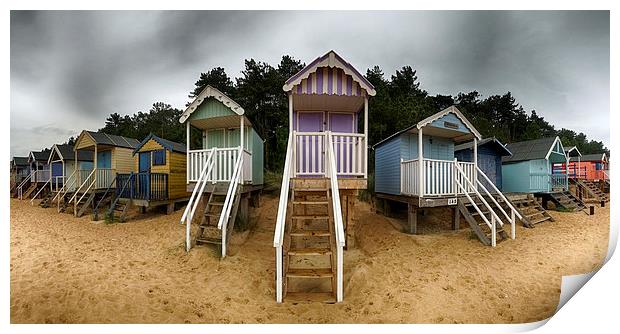  Wells-next-the-Sea Beach Huts Print by Alan Simpson